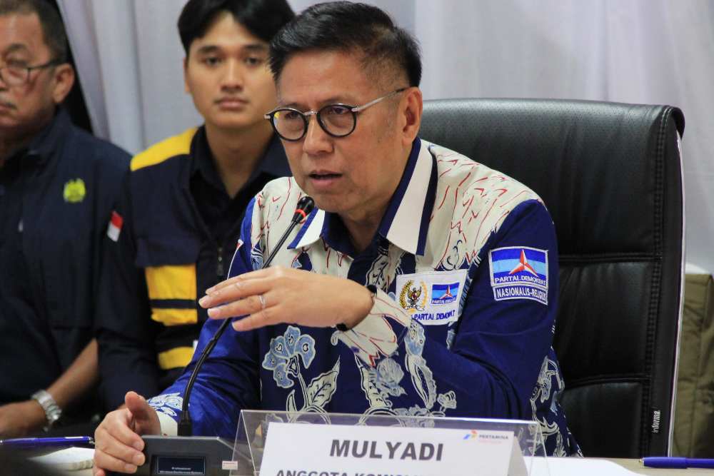 Anggota Komisi XII DPR RI Mulyadi, di Padang, Sumatra Barat, Rabu (26/3/2025). Bisnis/Muhammad Noli Hendra