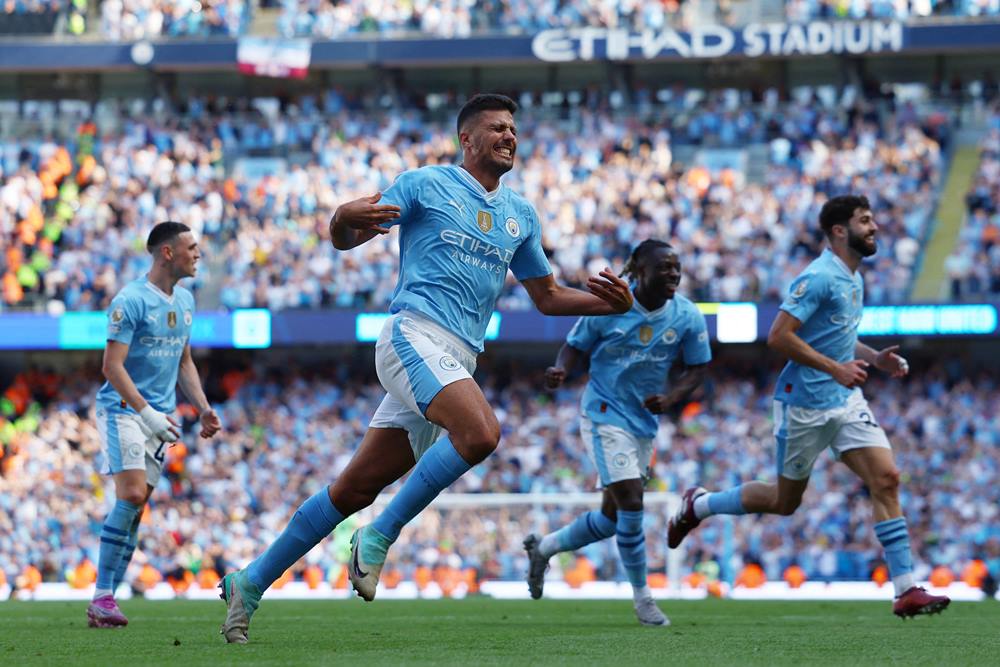 Pemain Manchester City, Rodri/Reuters