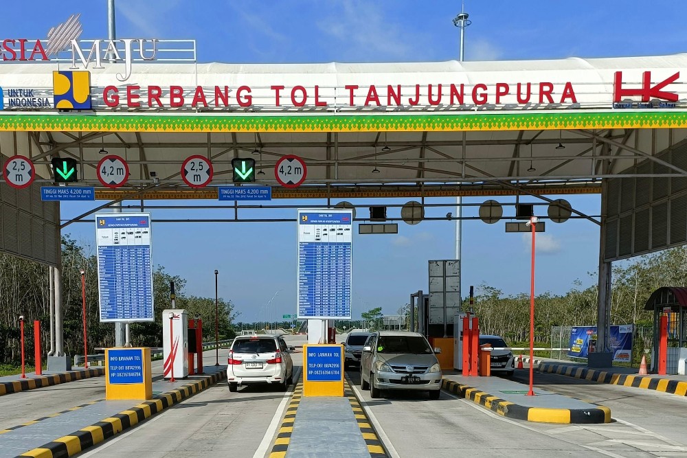 PT Hutama Karya (HK) membuka gratis Tol Tanjung Pura-Pangkalan Brandan hari ini, Selasa (11/3/2025) dalam rangka persiapan mudik lebaran. Dok Hutama Karya