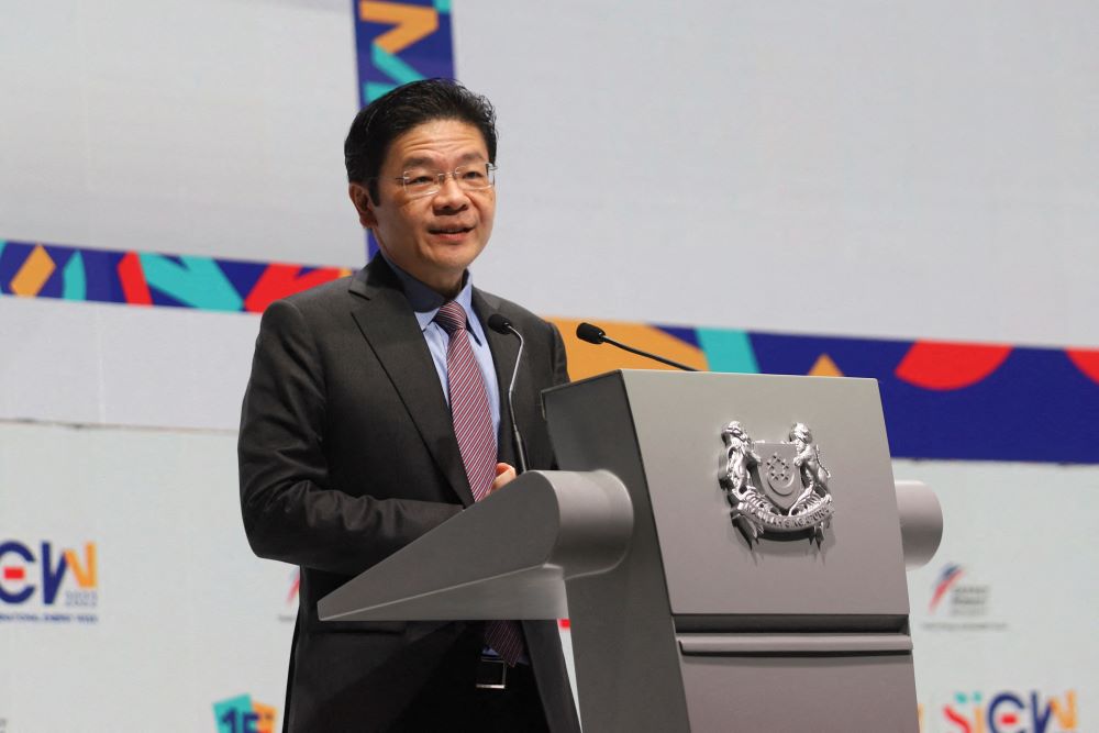 Perdana Menteri Singapura Lawrence Wong/Reuters