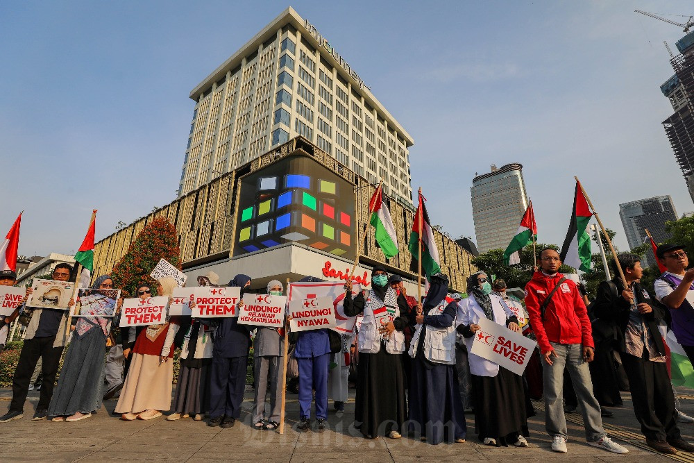  Aksi Lindungi Tenaga Medis Gaza