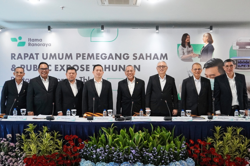 RUPST emiten farmasi dan alat kesehatan, PT Itama Ranoraya Tbk. (IRRA) pada Kamis (25/4/2024) memutuskan untuk merombak susunan direksi dan tidak membagikan dividen.