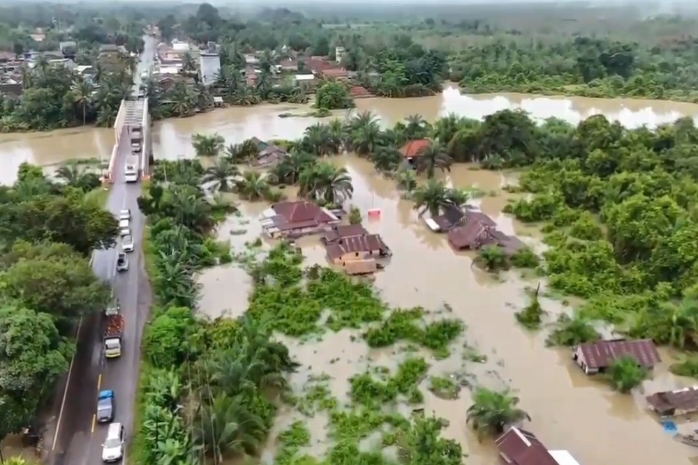  Banjir Merendam 5 Kecamatan di Musi Banyuasin
