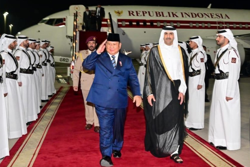  Tiba di Qatar, Prabowo Bakal Saksikan Sejumlah Penandatanganan MoU