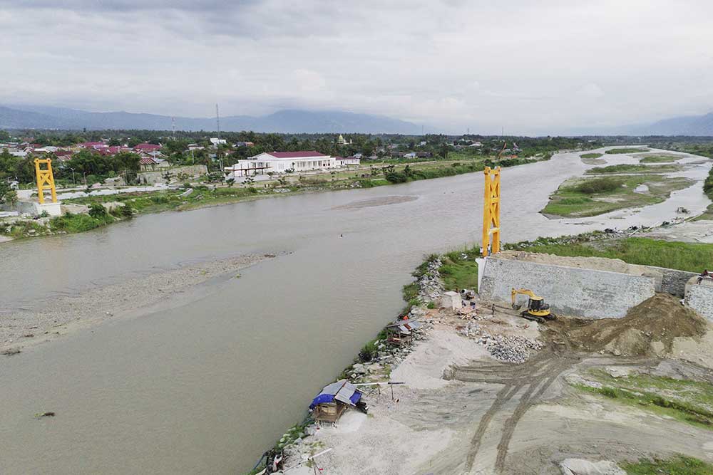  Pembangunan Kembali Jembatan Gantung di Sigi Sulawesi Tengah