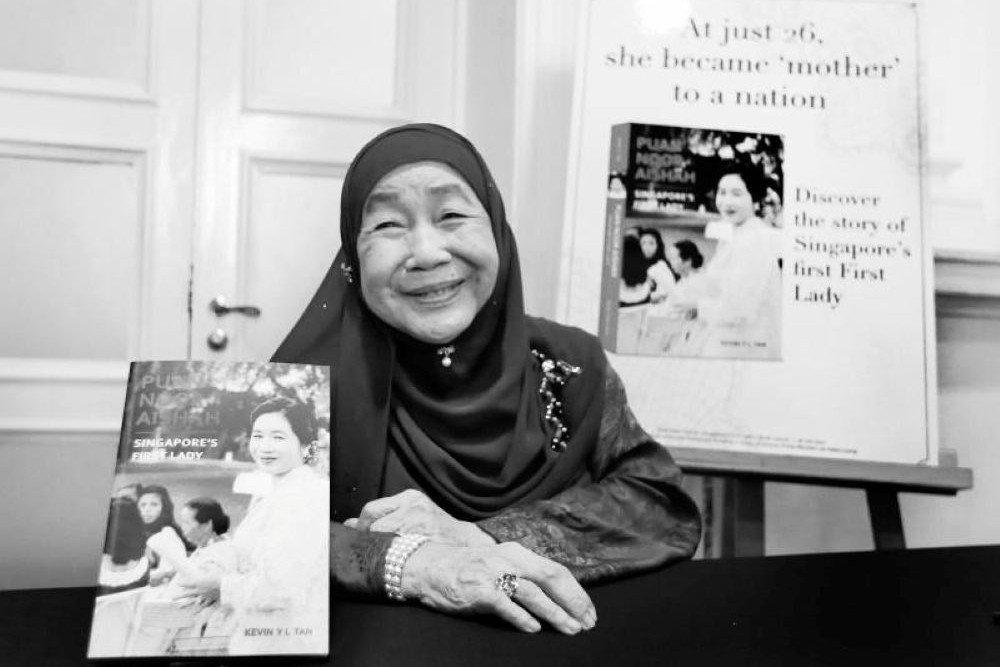  Istri Presiden Pertama Singapura, Puan Noor Aishah Wafat di Usia 91 Tahun