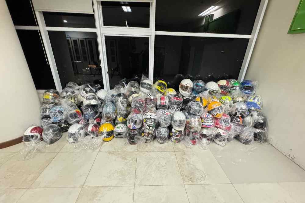  Kejagung Sita Koleksi 130 Helm Milik Tersangka Kasus Suap Vonis CPO