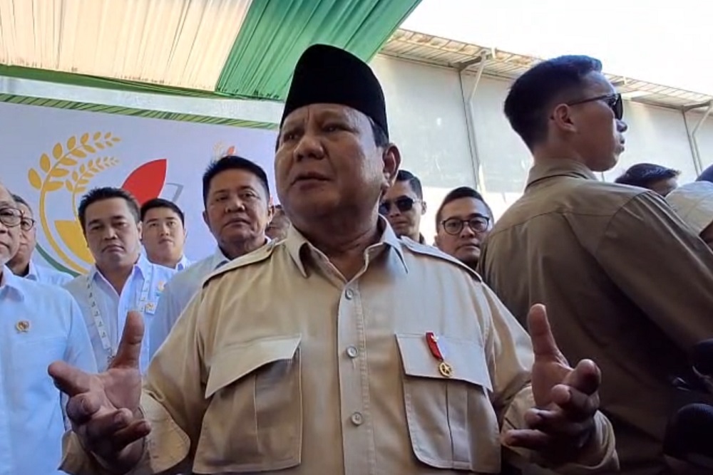  Prabowo Sebut Sumsel Punya Potensi Lahan Sawah Baru hingga 1 Juta Hektare