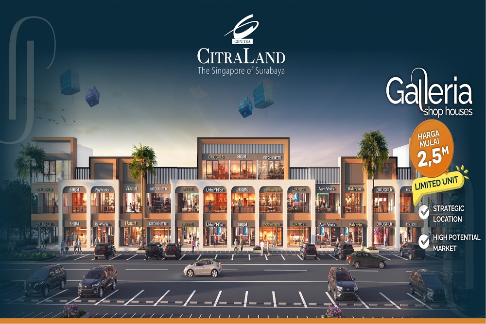  CitraLand Utara Surabaya Resmi Luncurkan New Galleria Shop House Tahap 2