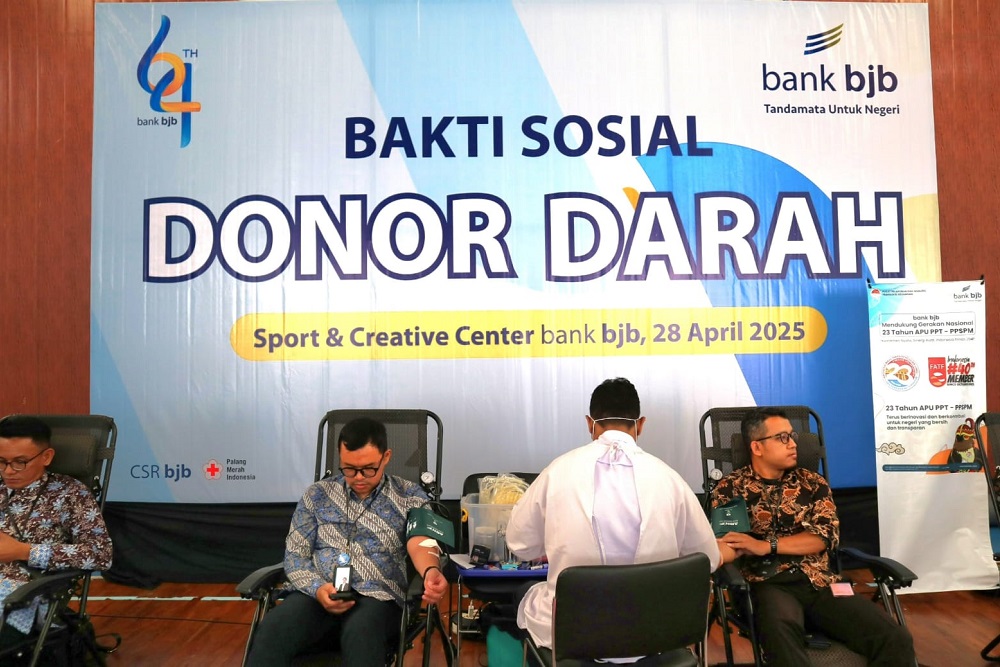  Peringati HUT Ke-64 Tahun, Bank BJB Adakan Donor Darah