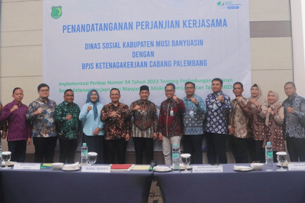  Pemkab Muba Komitmen Lindungi Pekerja Rentan, 45.000 Jiwa Terlindungi BPJS Ketenagakerjaan
