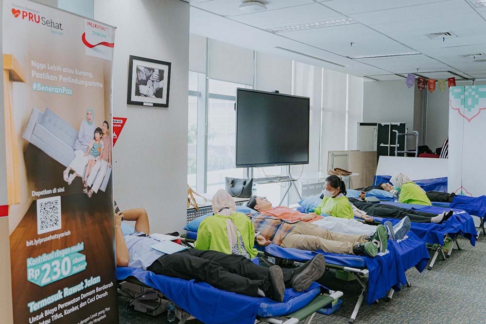  Prudential Syariah Merayakan HUT ke -3 Dengan Donor Darah