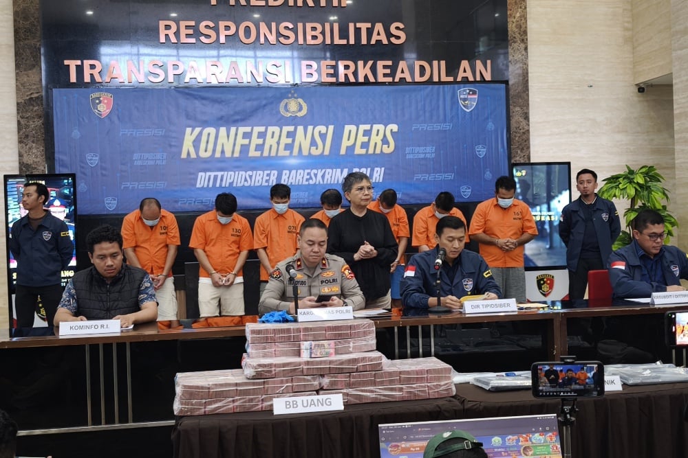 Bareskrim Sita Duit Rp61 Miliar Terindikasi Judi Online