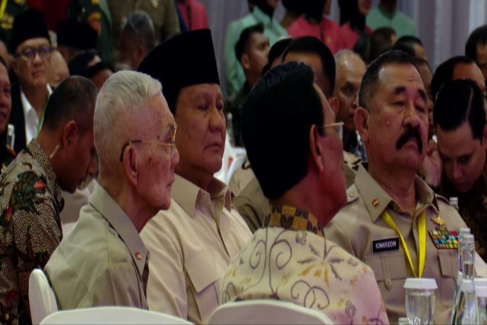  Prabowo Semeja dengan Try Sutrisno di Halalbihalal Purnawirawan TNI AD