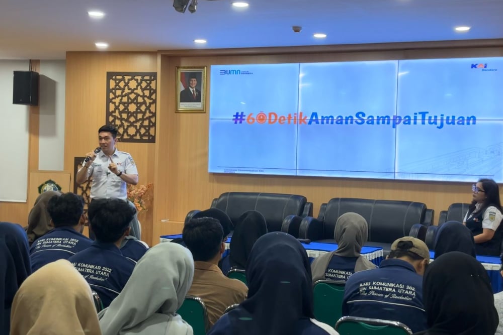 Insiden Kereta Bandara Sering Dilempar Batu, Railink Datangi Sekolah di Medan