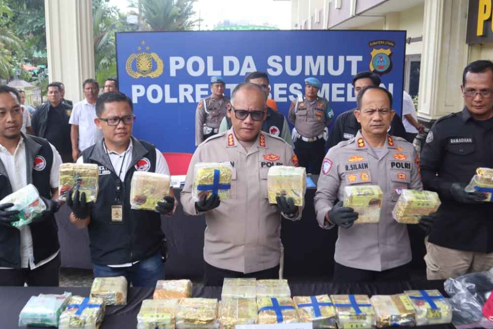  Polisi Tangkap Residivis Bawa Sabu 22 Kg di Medan, Dapat Upah Antar Rp20 Juta