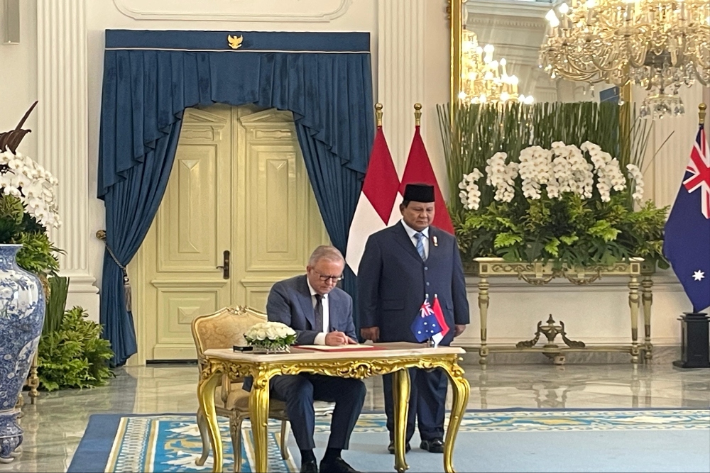  Prabowo Sambut PM Australia Anthony Albanese di Istana Merdeka