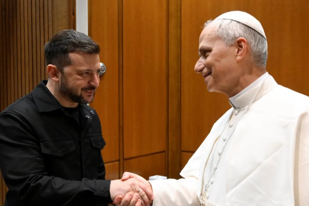 Paus Leo XVI Bertemu Presiden Ukraina Volodymyr Zelensky