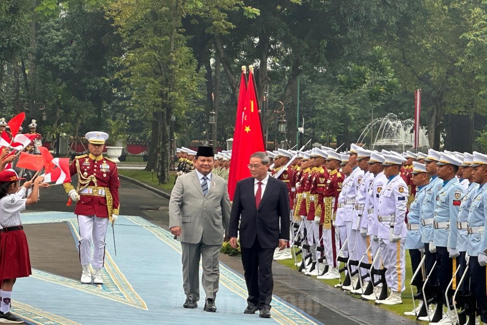 Prabowo Terima Kunjungan PM China Li Qiang di Istana, Bahas Apa?