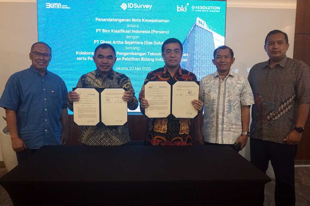  Majukan Industri Perkapalan, BKI dan Gas Solution Tandatangani MoU