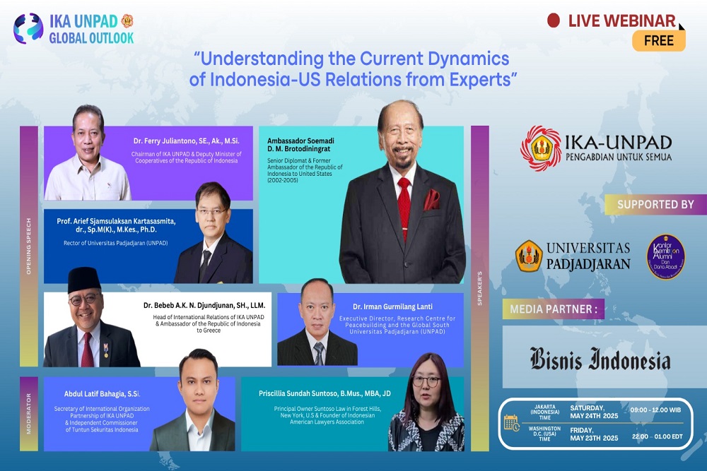  IKA UNPAD Global Outlook 2025 Bahas Strategi RI Hadapi Amerika