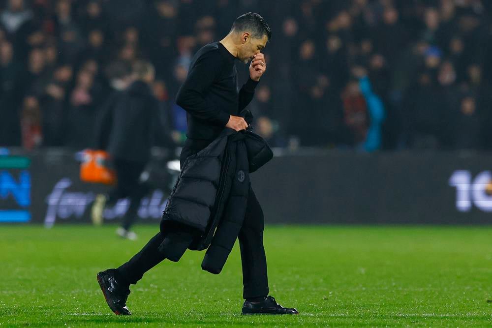 AC Milan mengakhiri kerja sama dengan Sergio Conceicao dan mencari pelatih baru untuk musim depan./REUTERS-Piroschka Van De Wouw