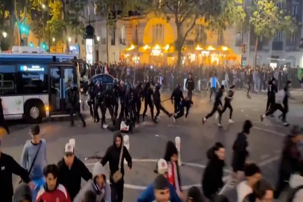  Paris Rusuh! 81 Orang Ditangkap Buntut Nobar Final Liga Champions PSG vs Inter Milan