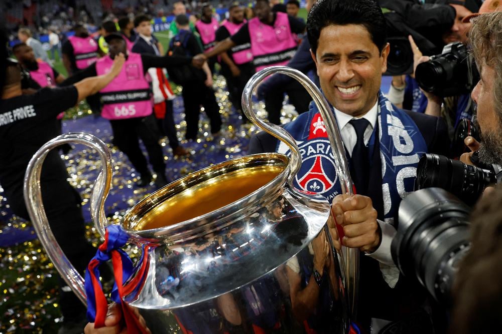 Bahagianya Al-Khelaifi Akhirnya PSG Berhasil Juara Liga Champions
