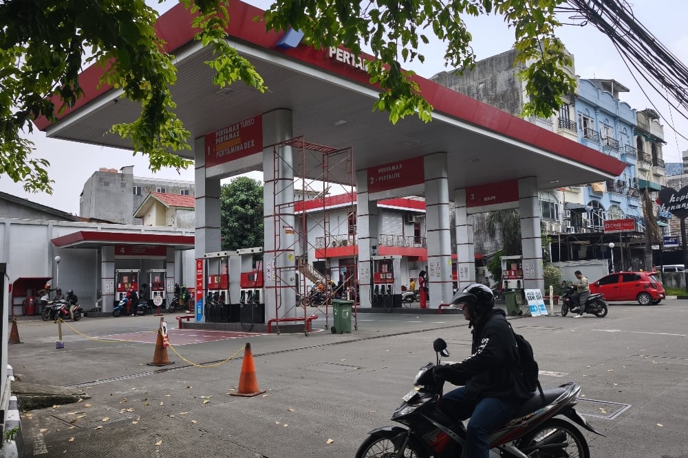 Kondisi layanan di SPBU Pertamina pada Kamis (27/2/2025) usai adanya skandal korupsi yang menyeret petinggi PT Pertamina Patra Niaga/Bisnis-Anshary Madya Sukma