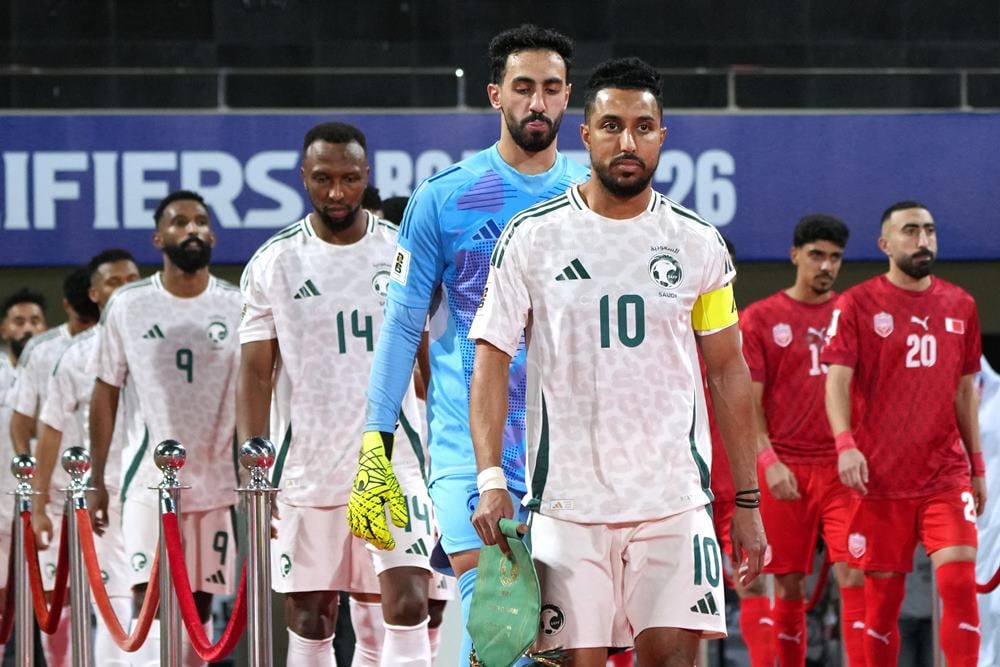Pertandingan Bahrain vs Arab Saudi dalam lanjutan Grup C kualifikasi Piala Dunia zona Asia. Hasil Bahrain vs Arab Saudi, Green Falcons Menang, Indonesia Lolos ke Round 4/Reuters- Ayman Yaqoob