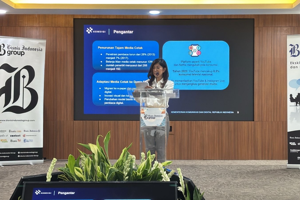  Kick Off 4 Dekade Bisnis Indonesia, Menkomdigi Tekankan Pentingnya Peran Media
