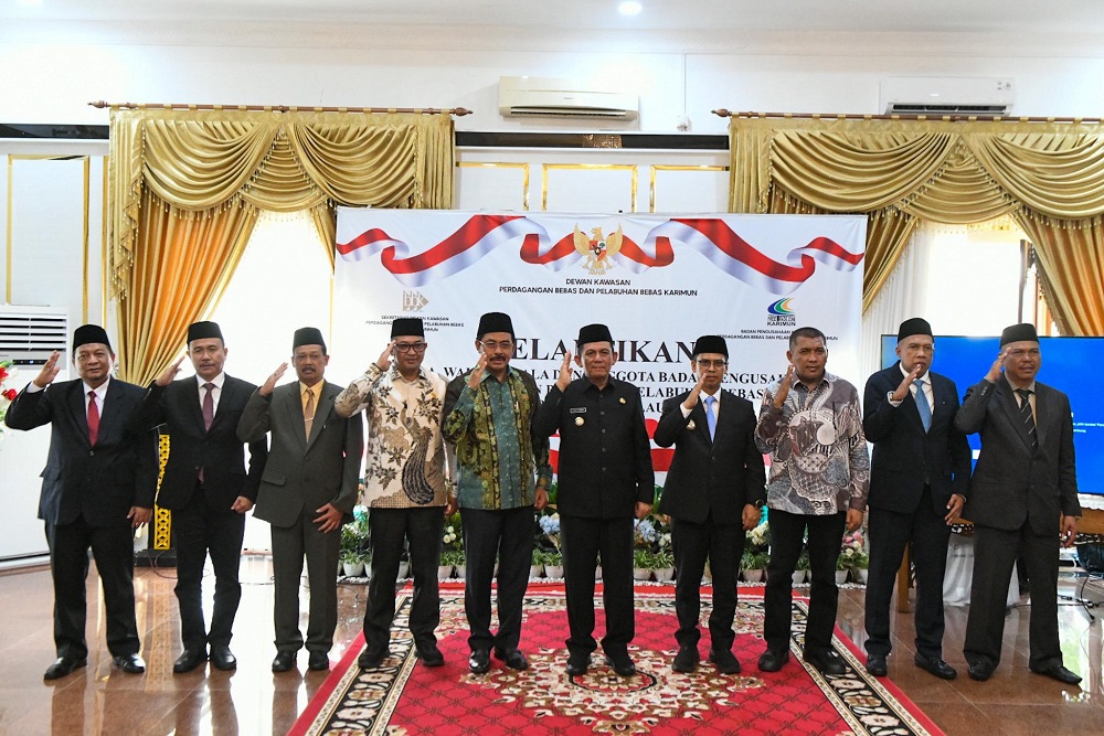  Pimpinan BP Karimun Resmi Dilantik, Ini Target dari Gubernur Kepri