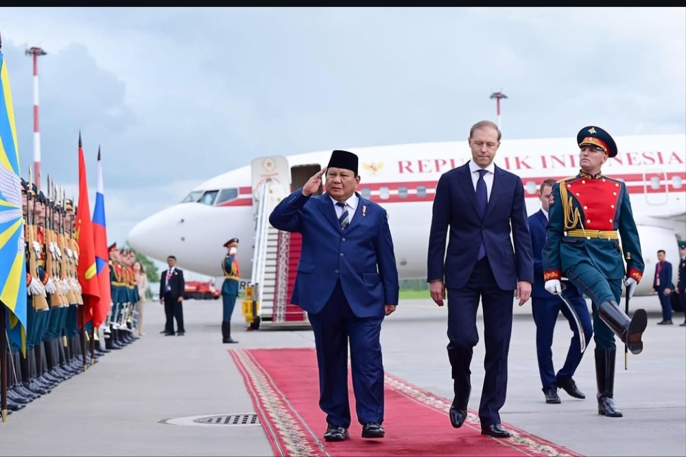 Prabowo Tiba di Rusia, Bakal Bertemu dengan Presiden Putin