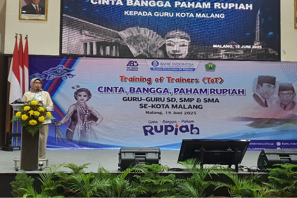  Diseminasi Rupiah, BI Malang Latih Guru SD-SMA di Kota Malang