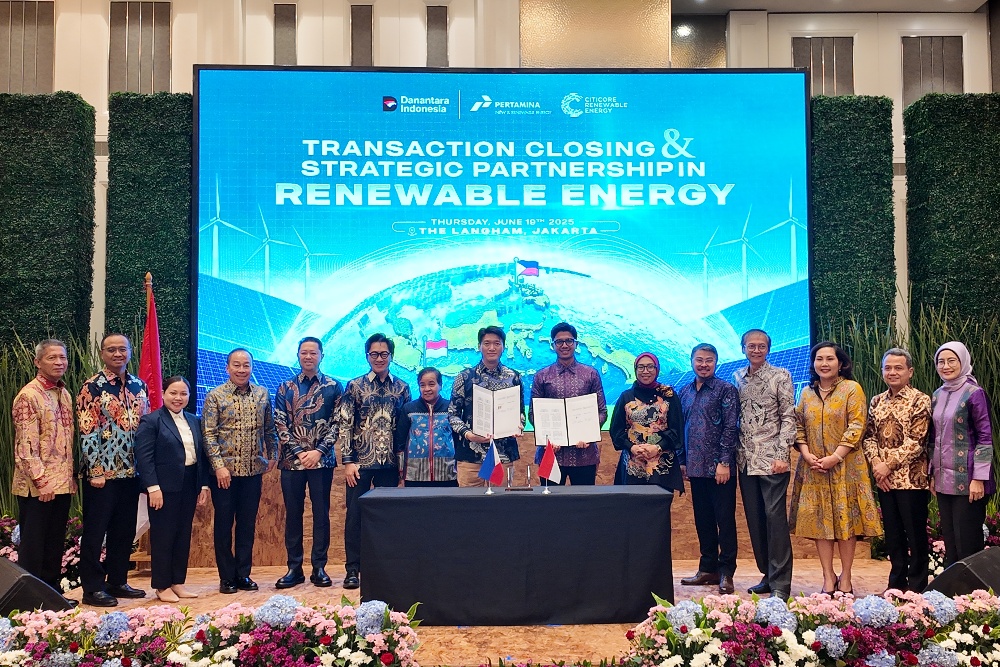  Akuisisi 20% Saham Senilai Rp1,96 Triliun, Pertamina NRE dan Citicore Jajaki Perdagangan Karbon dan Pengembangan EBT