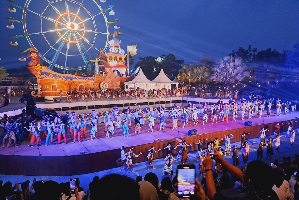  HUT Ke-6, Saloka Theme Park Perkuat Karakter Lokal dengan Tarian Kolosal Prajuritan
