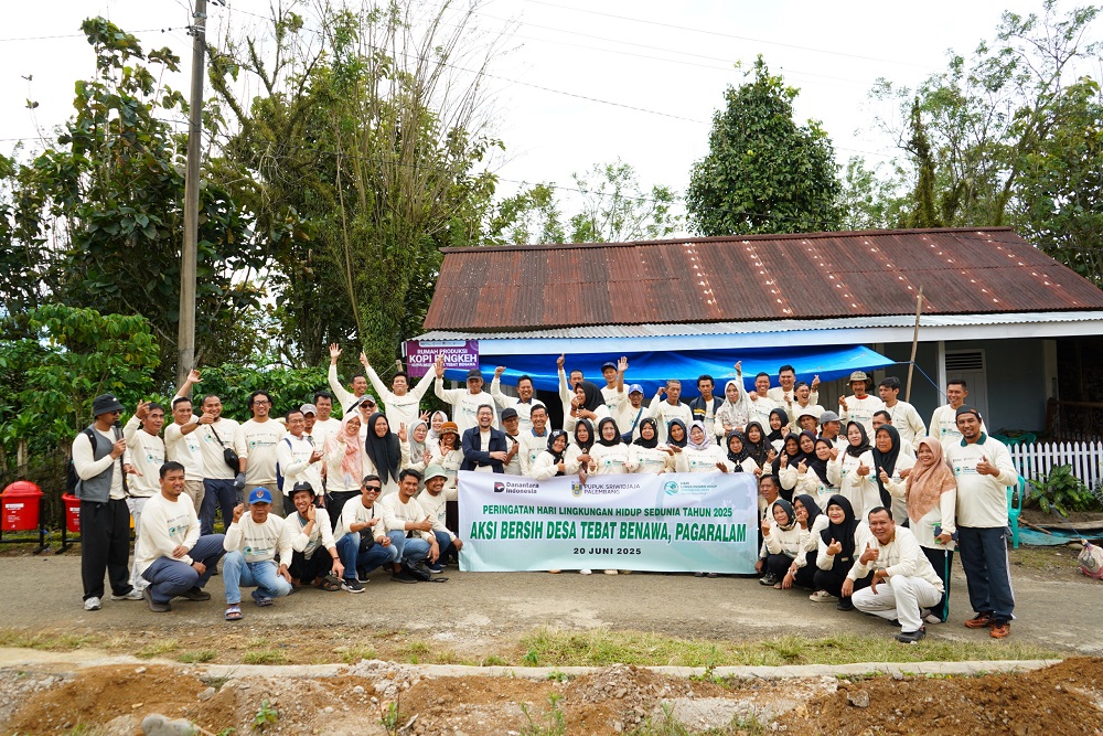  Peduli Lingkungan, Pusri Gelar Pelatihan & Aksi Bersih Desa di Pagar Alam