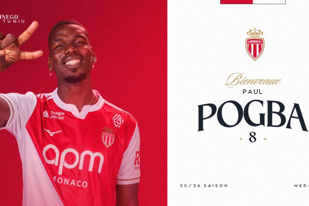  Bursa Transfer: Resmi Gabung AS Monaco, Paul Pogba Comeback