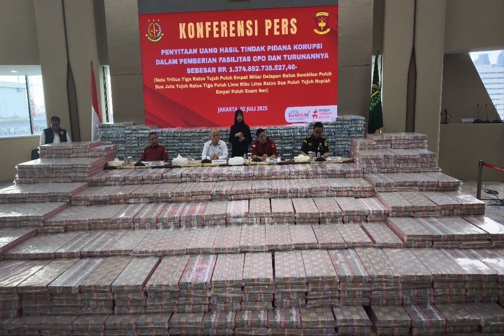  Lagi! Ini Penampakan Duit Rp1,3 Triliun Kasus CPO Musim Mas dan Permata Hijau