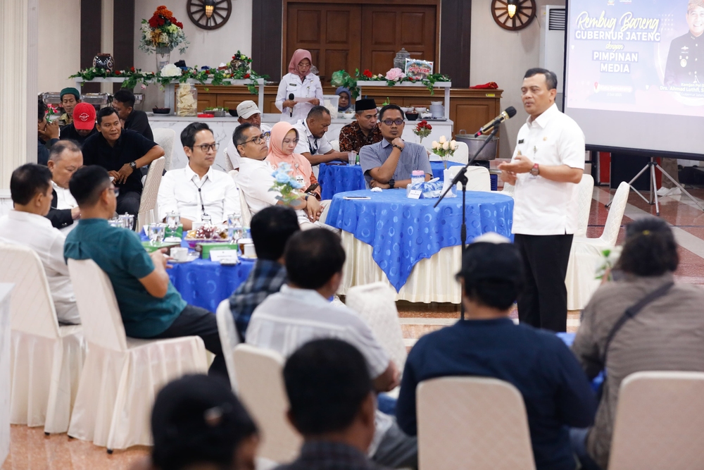  Gubernur Ajak Media Dukung Pembangunan Infrastruktur Jateng