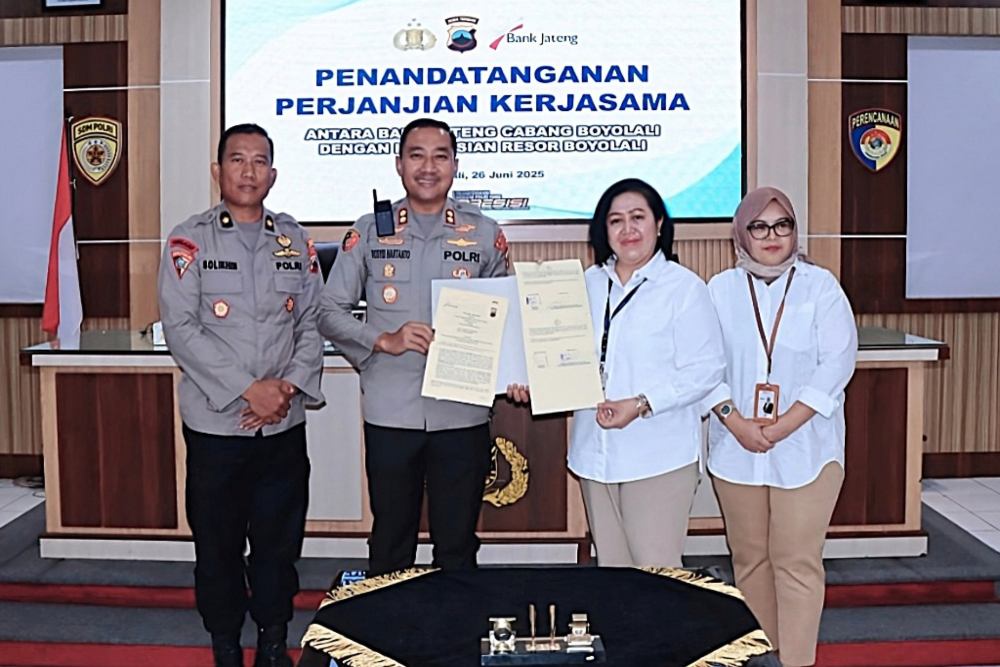  Bank Jateng Layani Penyaluran Tunjangan Kinerja Polres Boyolali