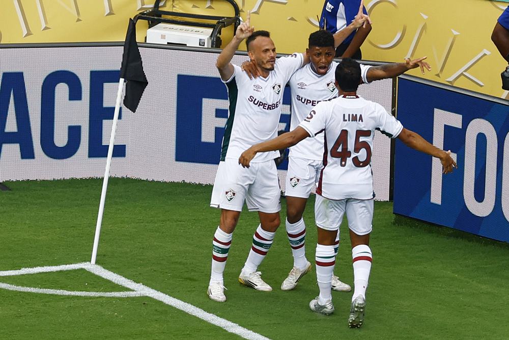 Tim Fluminense di Piala Dunia Antarklub 2025. Fluminense akan berhadapan dengan Al Hilal di babak perempat final Piala Dunia Antarklub 2025. Link Live Streaming Fluminense vs Al Hilal, Cancelo dan Thiago Silva Main. /Reuters-Susana Vera