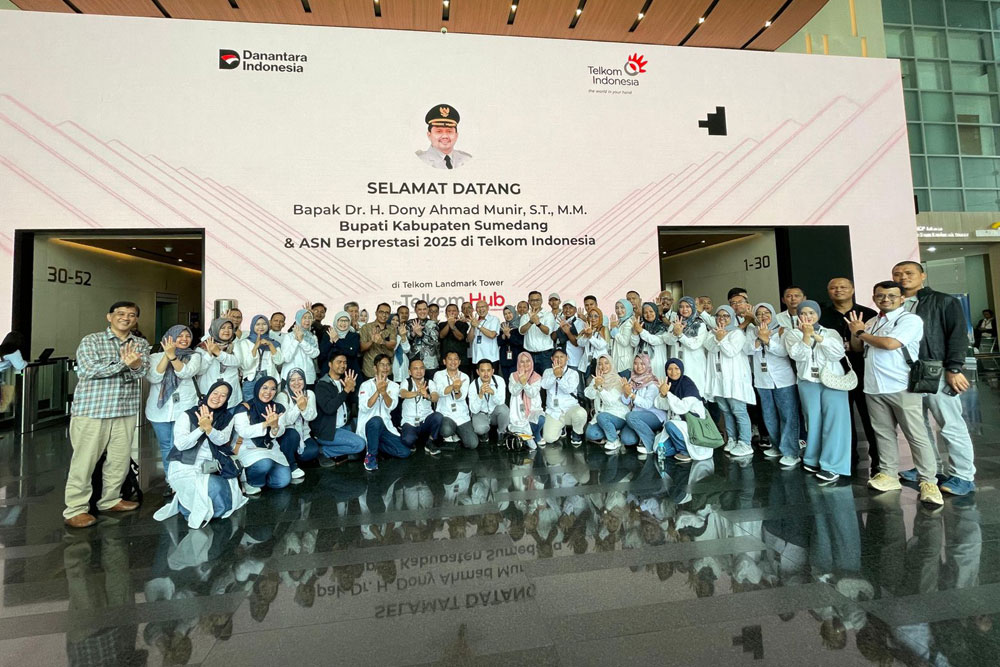  Perkuat Sinergi Digitalisasi Pemerintahan, Telkom Sambut Benchmark Smart Digital Office Pemerintah Sumedang