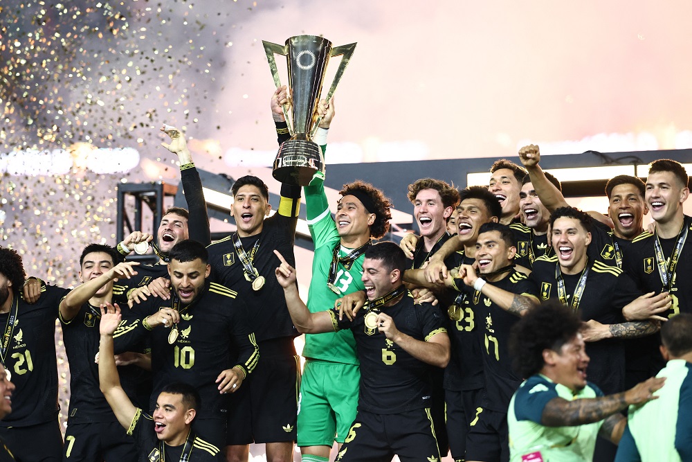 Timnas Meksiko menjadi juara Gold Cup 2025 (Piala Emas) usai mengalahkan Amerika Serikat di final / Imagn Images-Kevin Jairaj via Reuters.
