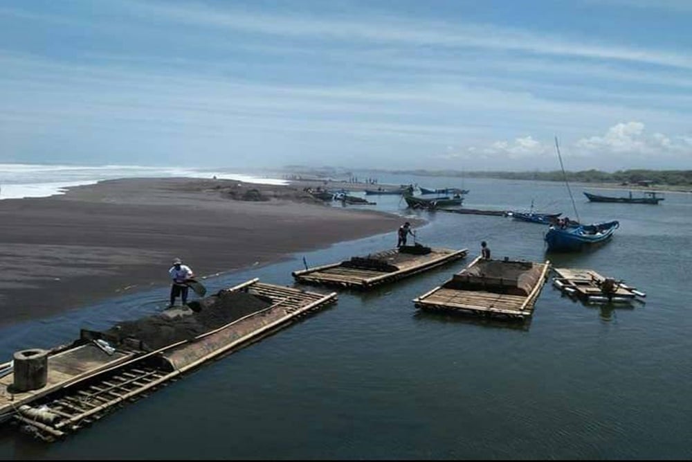 Ilustrasi tambang pasir laut/dlhkdiy