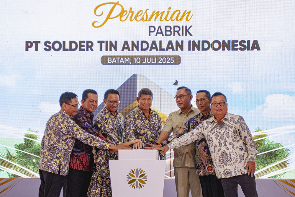  Peresmian Pabrik Hilirisasi Timah di Batam