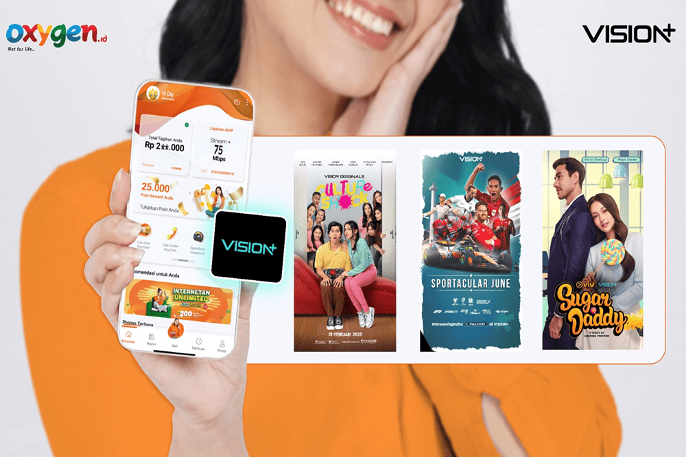  VISION+ Hadir di Platform Oxygen.id, Sinergikan Layanan Hiburan Digital