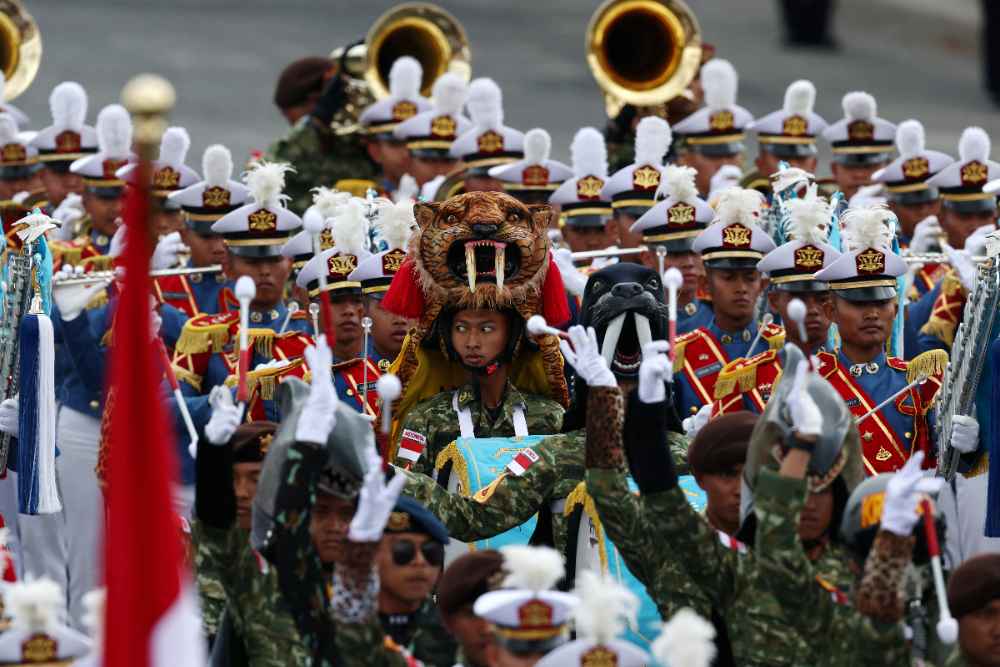  Drum Band TNI "Gabundan" Tampil Paling Depan di Bastille Day Prancis