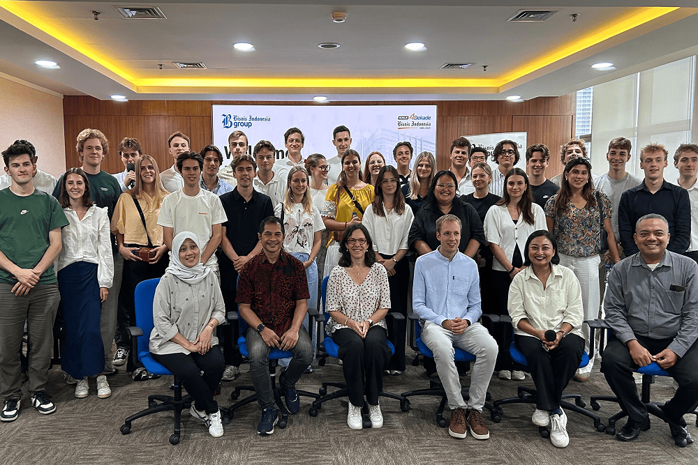  Mahasiswa Belgia Kunjungi Bisnis Indonesia, Pelajari Jurnalisme Ekonomi