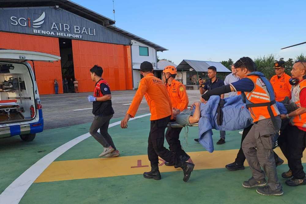  Terjatuh di Gunung Rinjani, Pendaki Swiss Dievakuasi ke Bali